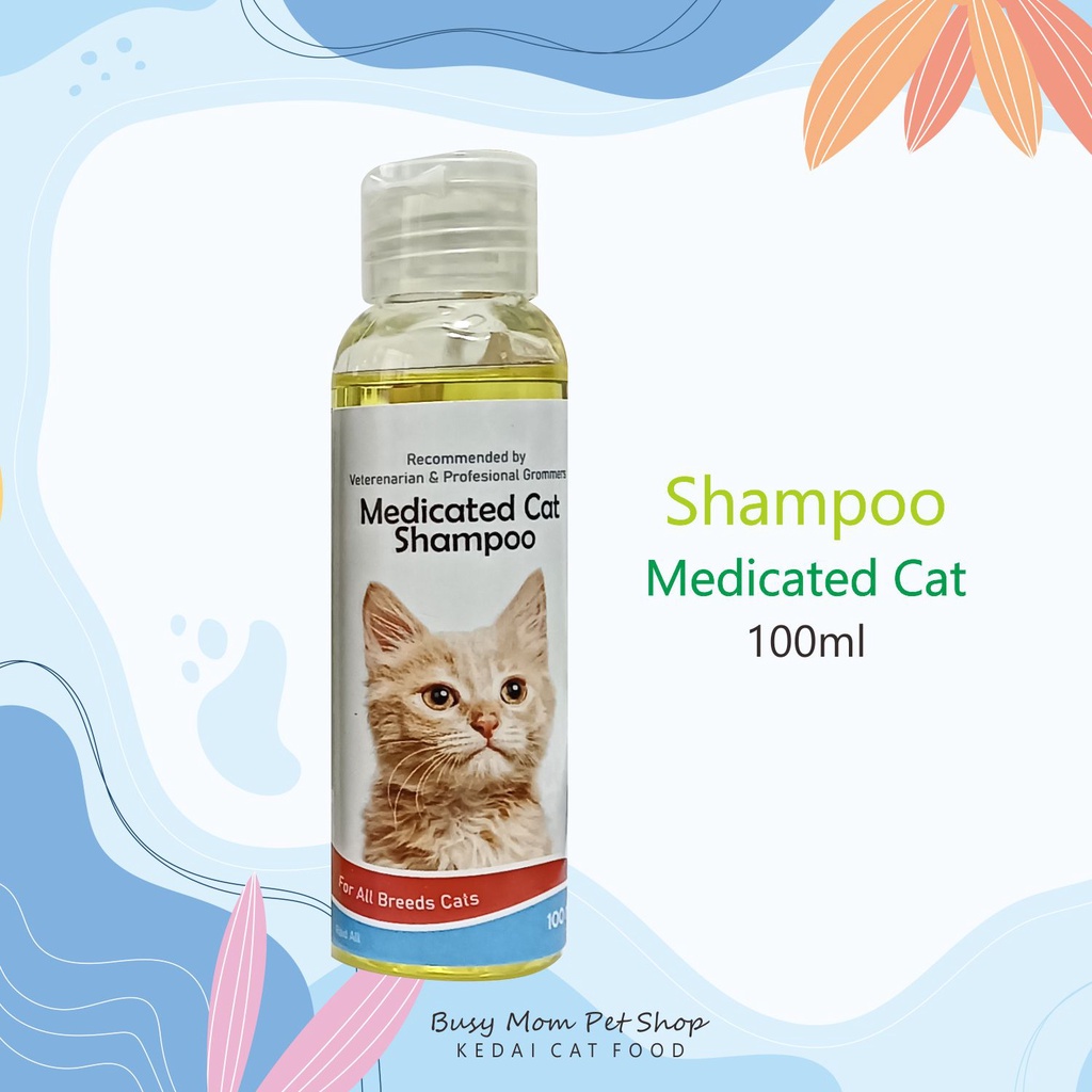 Shampoo Kucing Cat Kitten Medicated Bright Shinny Whitening Aroma Therapy Fleas Mites Sampo Wangi Hewan 100ml Raid All Raidall Repack Raid-All