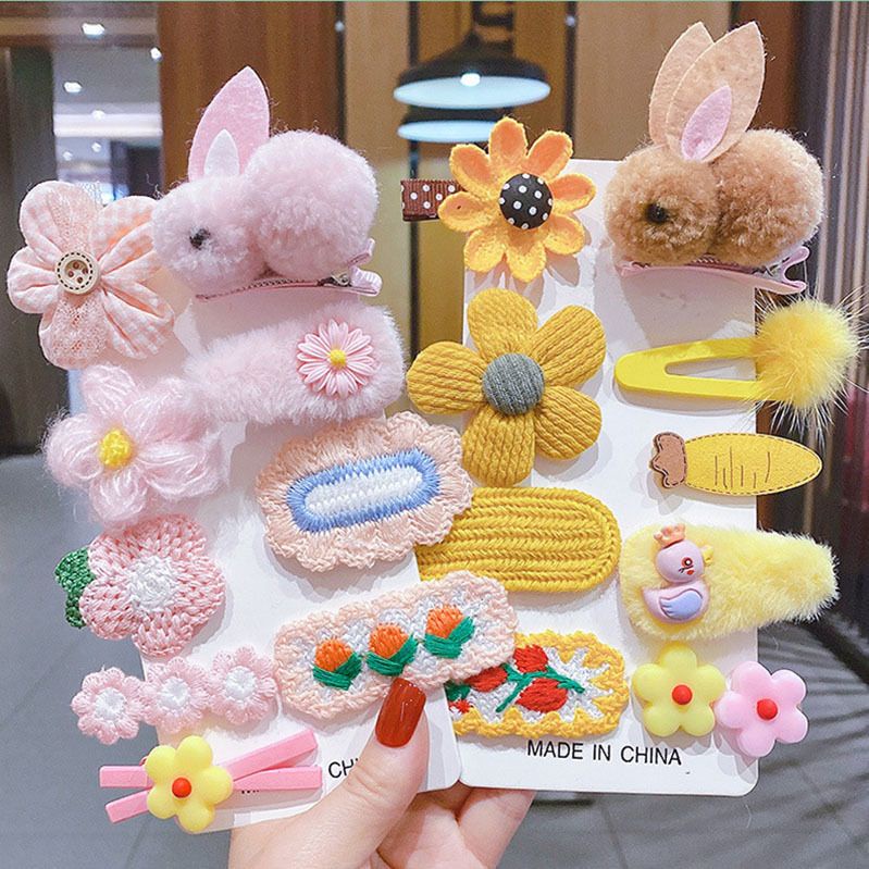 SET JEPITAN RAMBUT ANAK MODEL KELINCI / JEPIT RAMBUT ANAK RABBIT SKU A02