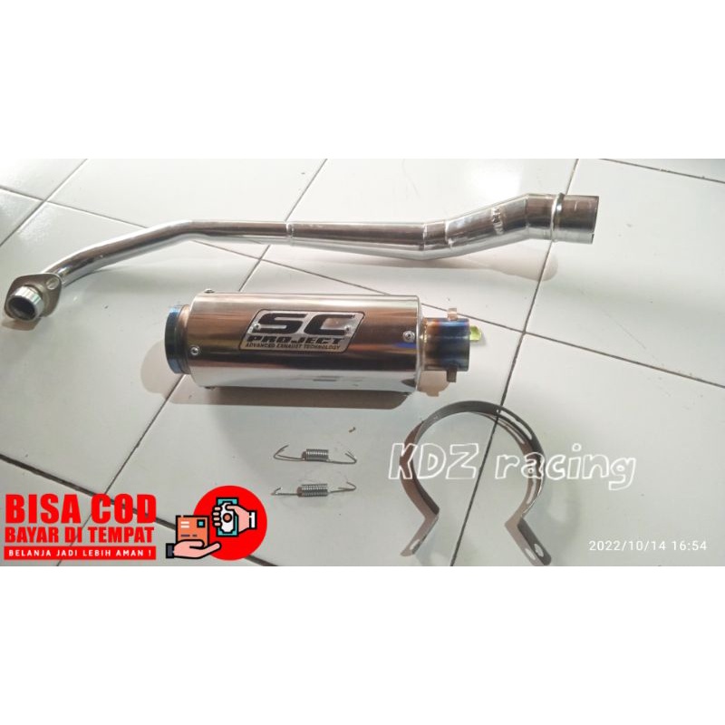 knalpot  racing SC project  jupiter z vega supra x