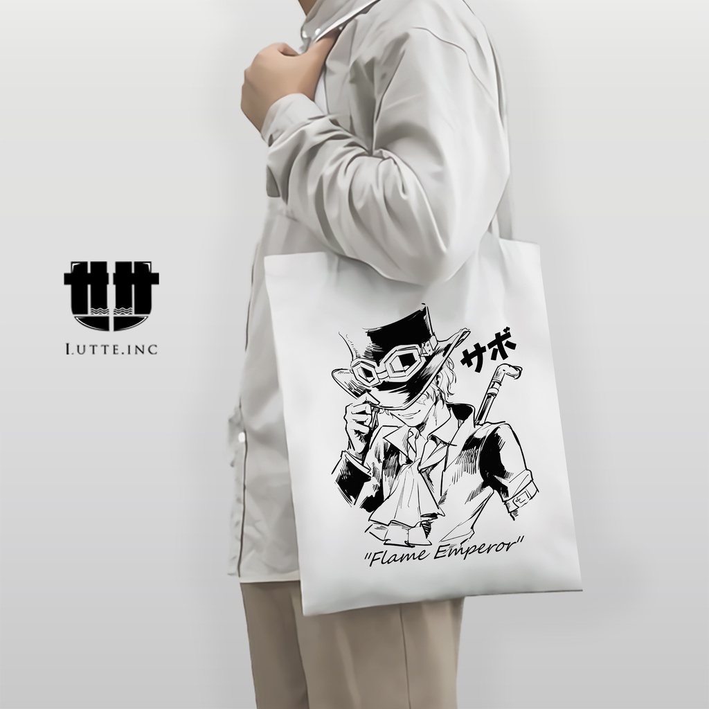 TERBARU Totebag Anime Sabo Tote bag Kanvas One Piece Premium Lutte.Inc