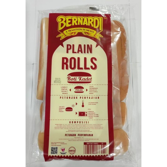 

Roti Hot Dog Bernardi isi 6 pcs kemasan 300gr