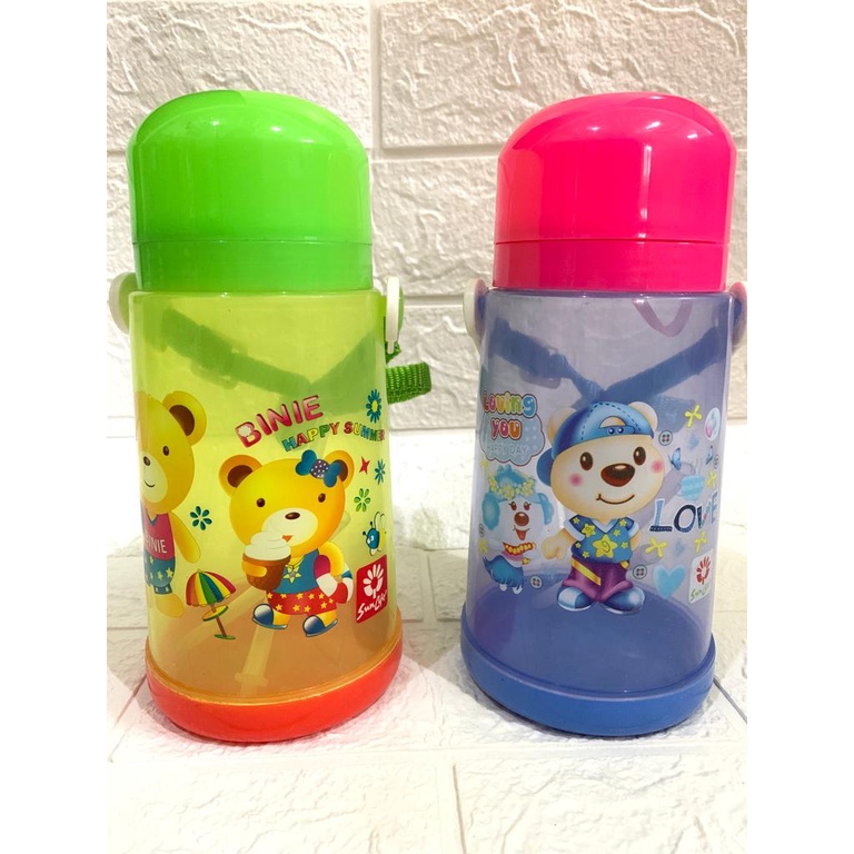 Sunlife botol air minum karakter 750ml bpa free foodgrade warna transparan