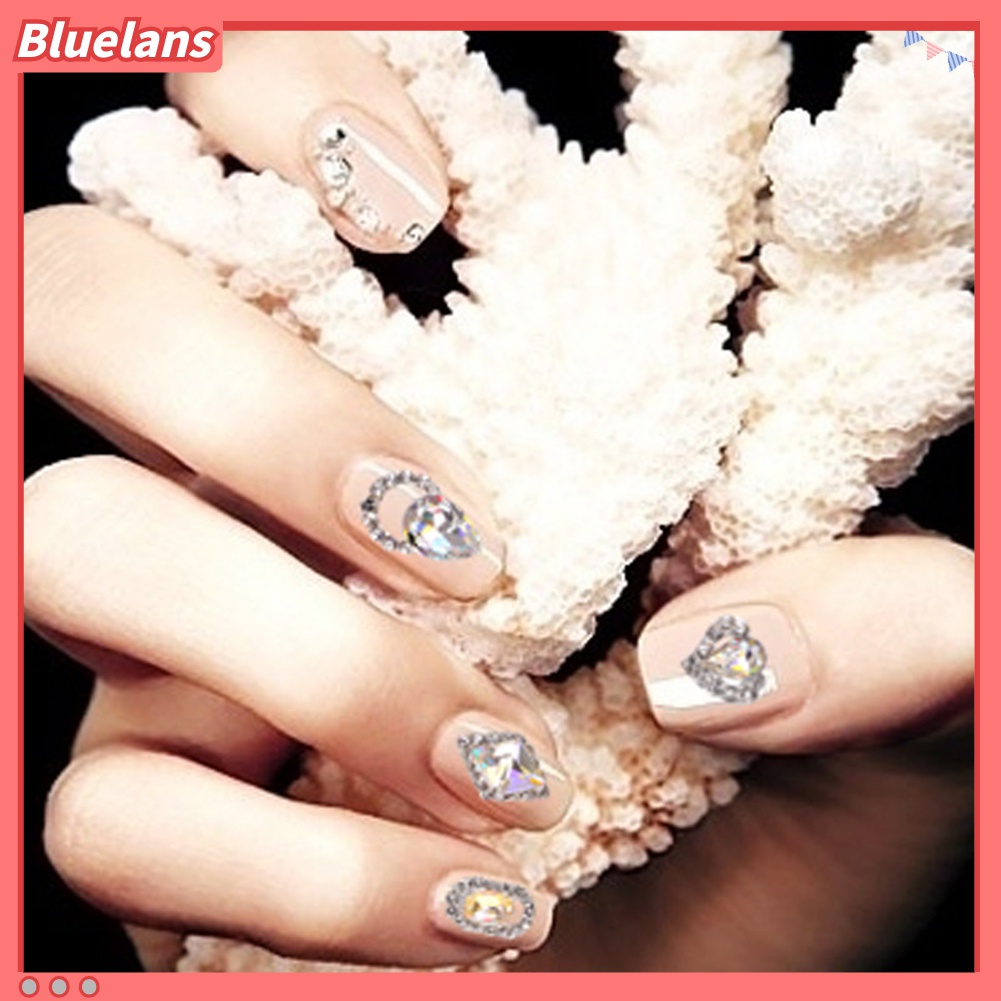 (In Stock) Kacamata Hitam Lensa Warna Warni ♡1 Kotak Berlian Imitasi Glitter 3D Aneka Warna Untuk Dekorasi Nail Art DIY