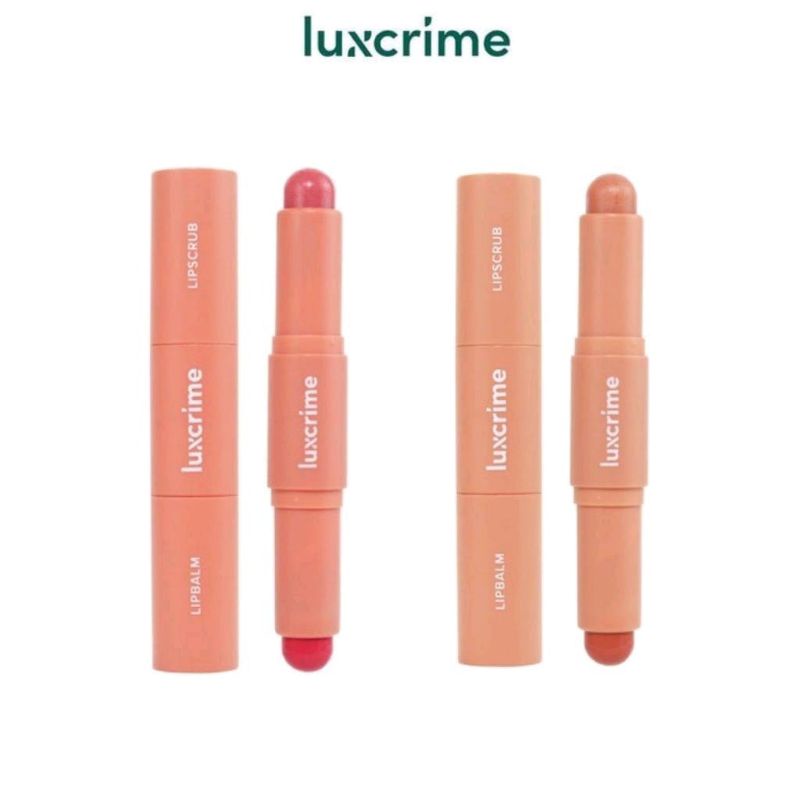Luxcrime Duo Lipcare | lip balm &amp; scrub bibir