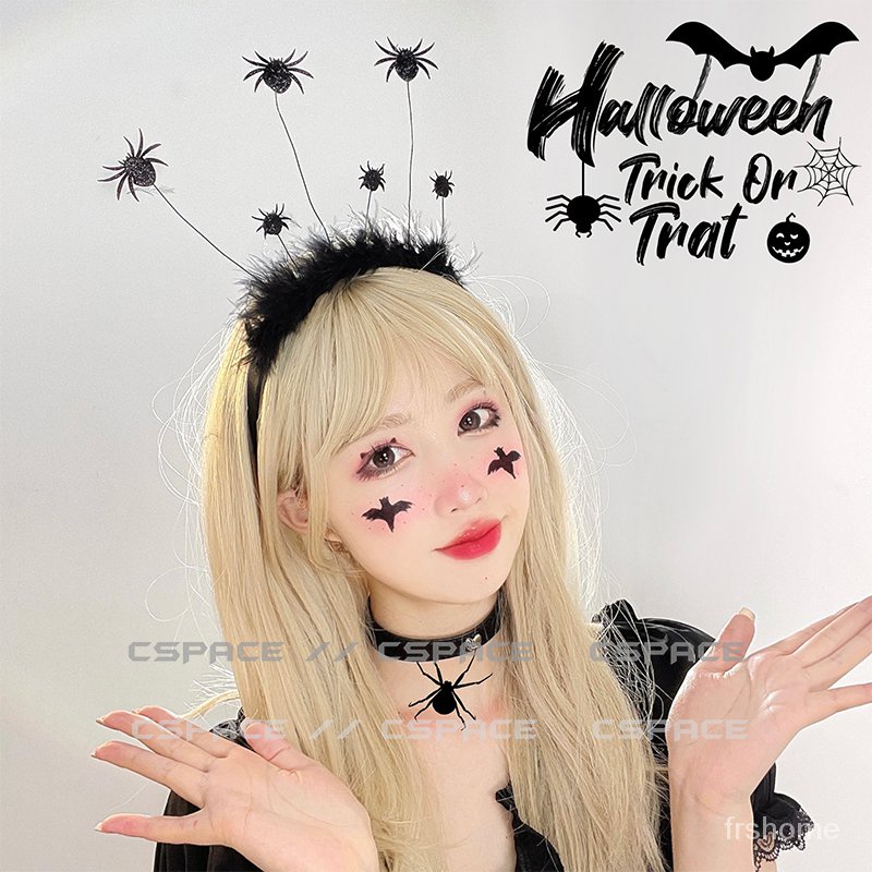 Halloween kebaruan ikat kepala lucu unik trik-atau-mengobati alat peraga foto kepribadian kelelawar