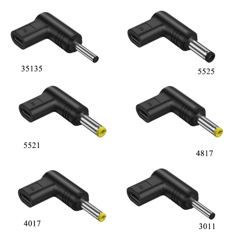 Vivi Emulator Trigger PD Tipe C Ke Persegi Panjang 90 Derajat 19.5V / 20V DC Plug 90 Degree