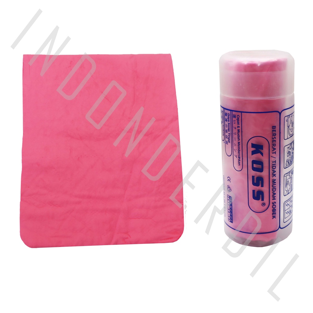 Lap Kanebo Tebal-High Quality-Daya Serap Tinggi Serbaguna-Serba Guna 43x20 Warna Random Merk KOSS