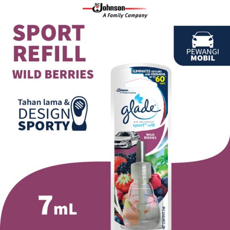 GLADE SPORT REFILL PENGHARUM RUANGAN MOBIL
