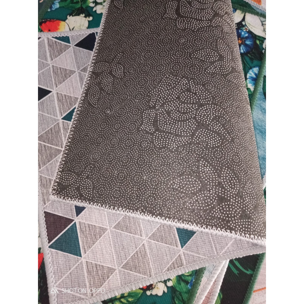 BISA COD Alas Lantai Rumah Kamar Dapur Matras Anti Slip Kain Lap Alas Kaki Lantai Keset Dapur 2 in 1 Kitchen Floor Mat Set Karpet