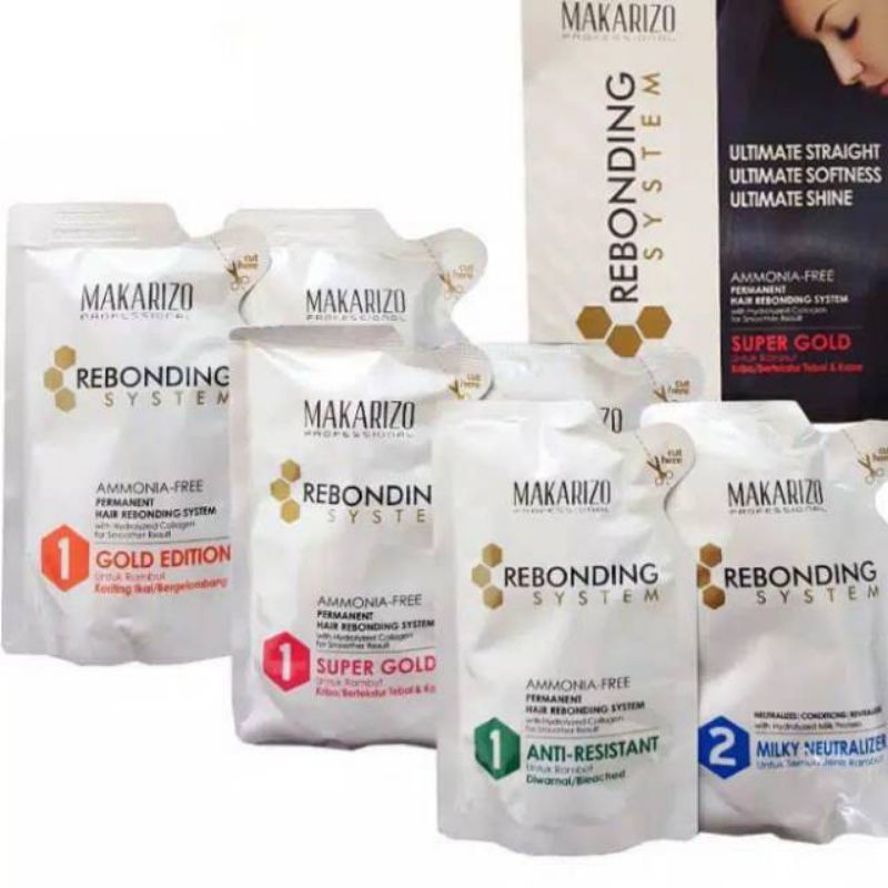 Makarizo Rebonding System / Obat Pelurus Rambut Makarizo / Smoothing Makarizo