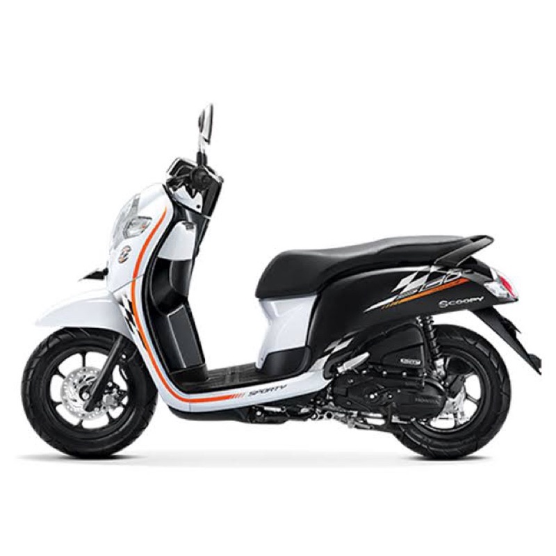 STIKER STRIPING MOTOR SCOOPY 2018 PUTIH SPORTY WHITE