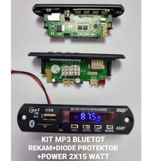 New Stock Modul mp3 bluetooth + power 2x15 watt
