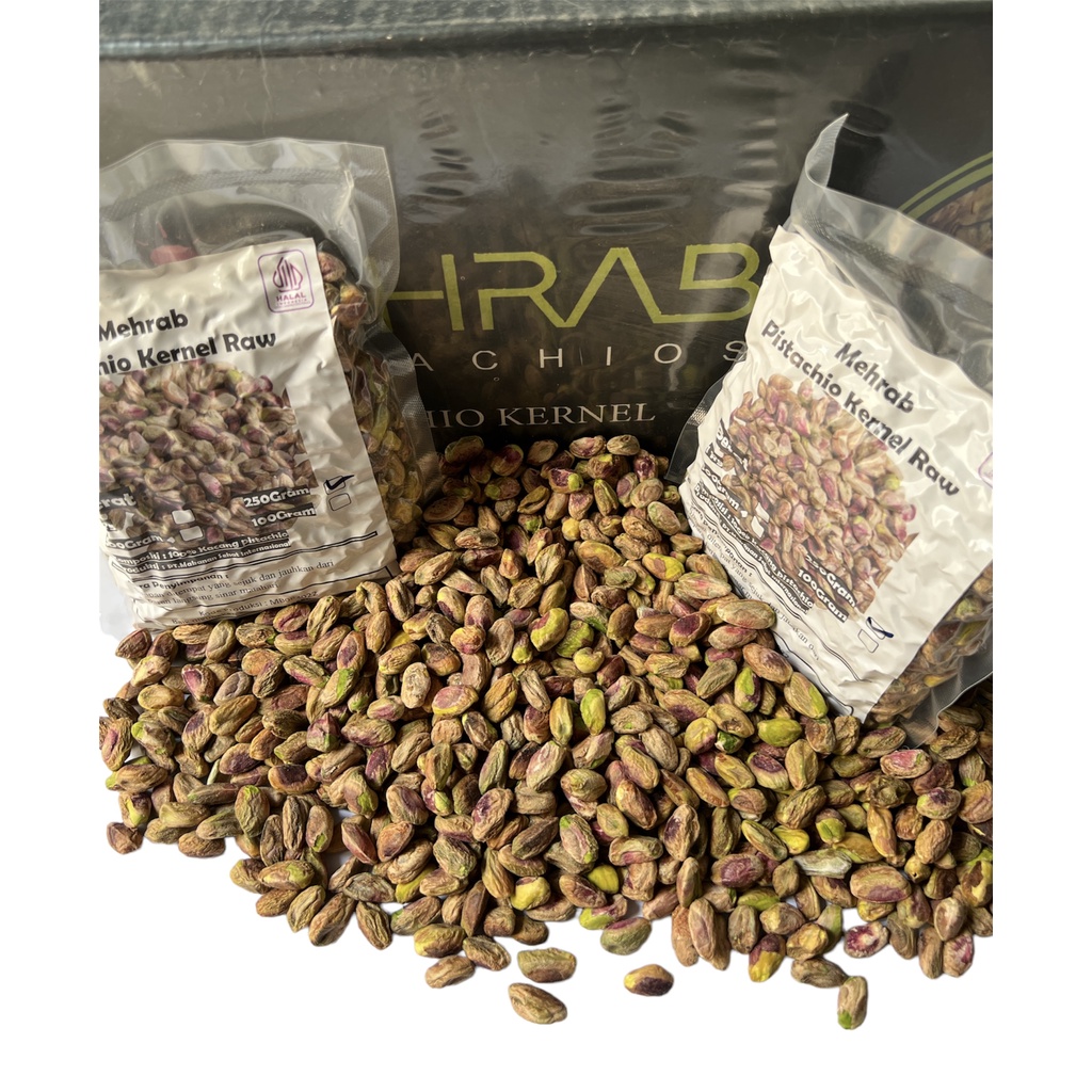 

KAPMAH Pistachio Kernel Raw / Kacang Pistachio kupas Mentah - 250gram