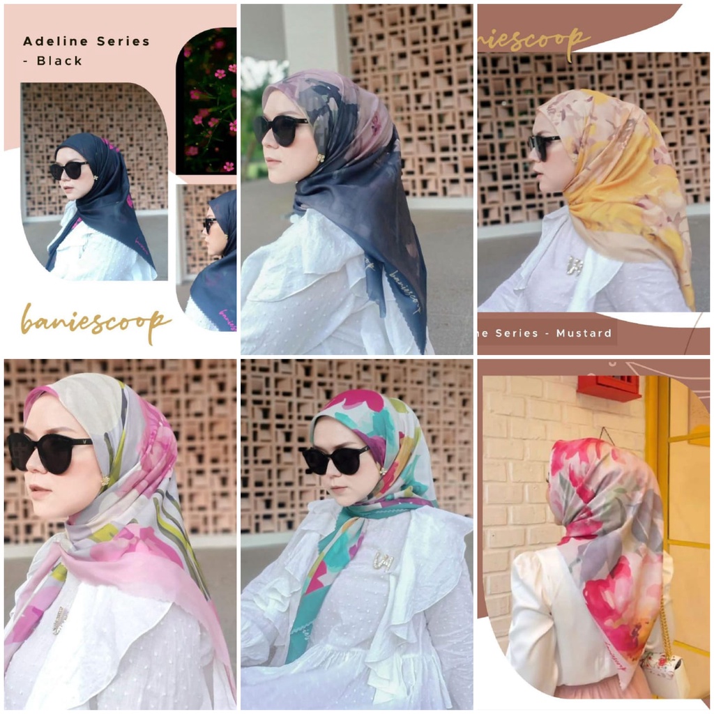 Jual NEW HIJAB ADELINE SERIES BY BANIESCOOP/BAHAN VOAL ULTRAFINE HQ ...