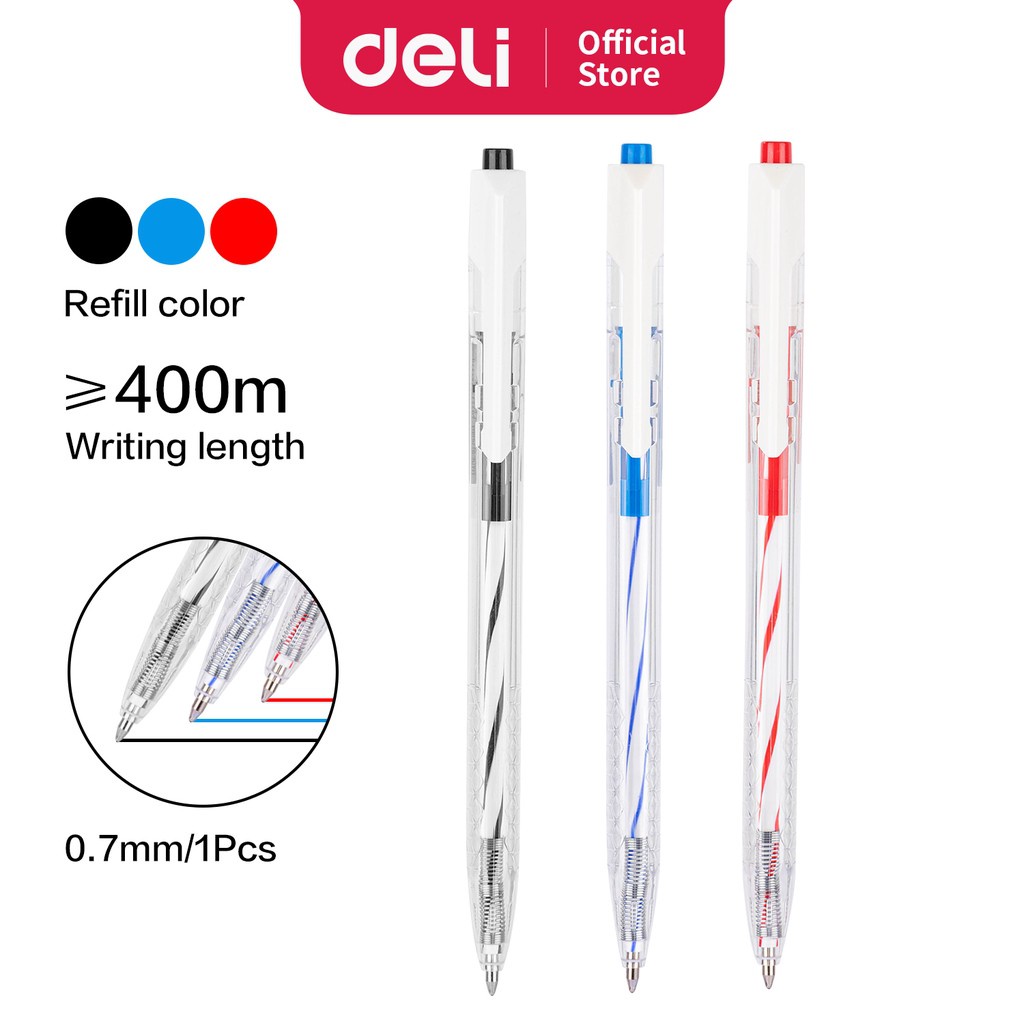 

Pulpen Arrow Retractable Deli 0.7mm - EQ24