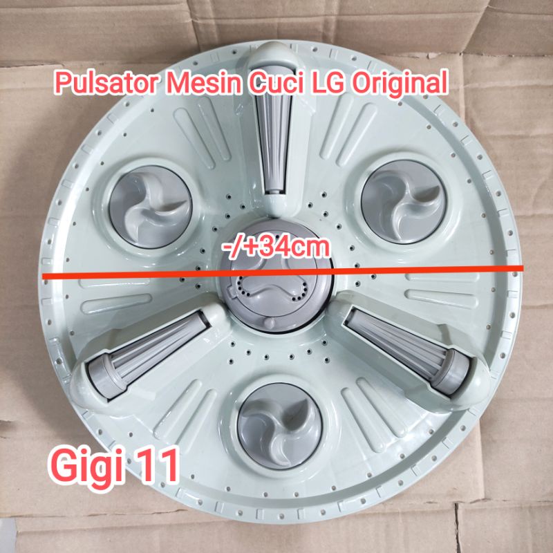 Pulsator Mesin Cuci LG Original Gigi 11 Twin Tub 2 Tabung Import 40 cm 16 - 18 kg