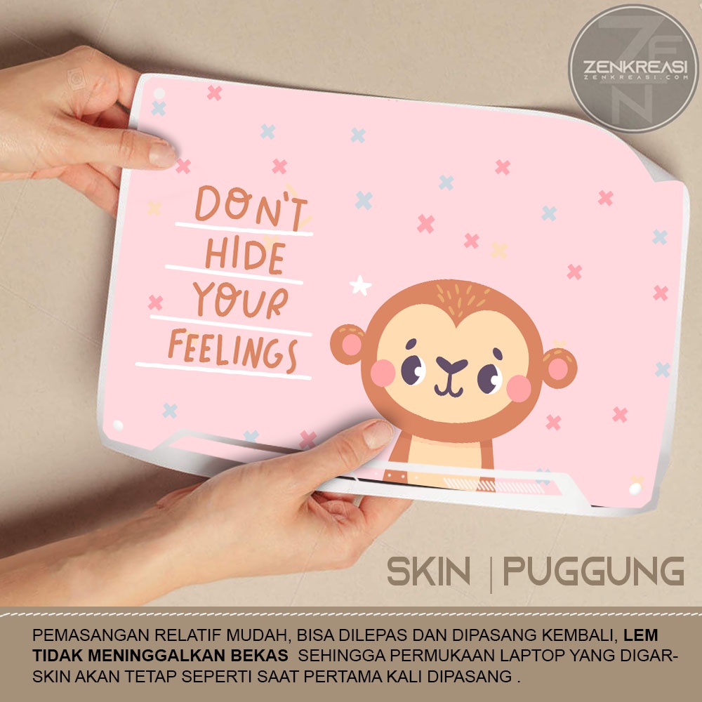 Garskin Laptop Sesuai Merek dan Model Laptop Tema don't hide your feel