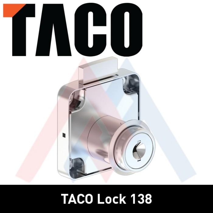 Pengaman Kunci Laci Lemari Kerangka Padat 22 Mm Taco Lock Tl - 138 - 22 Mm