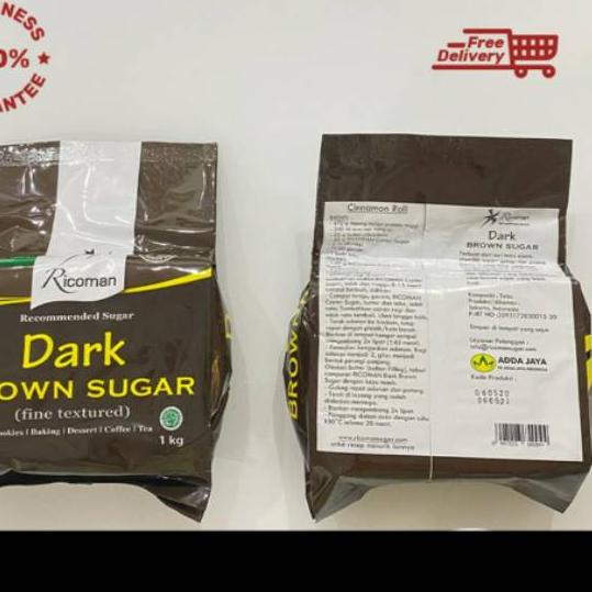 

Diskon✔️Ricoman dark brown sugar 1kg|KD9