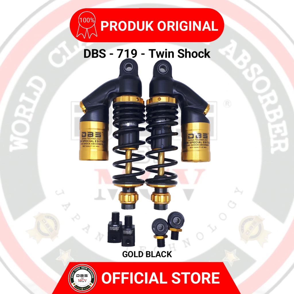 DBS Shockbreaker Tabung VON SERIES GP-719 280mm Skok Shock Belakang JUPITER Z Z1 VEGA R ZR LEXAM FORCE FizR F1ZR CRYPTON