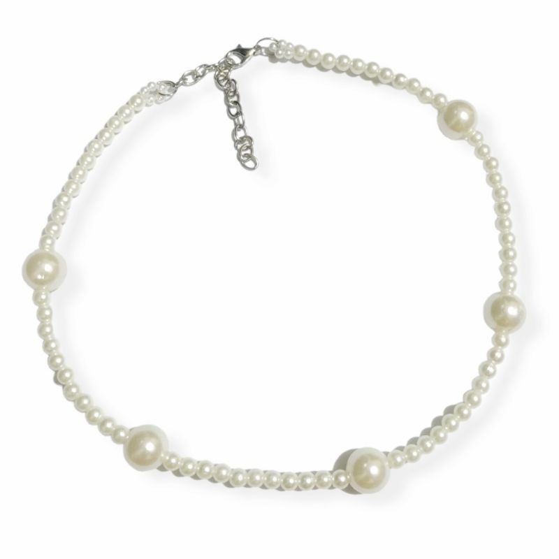 Dayana Korean Pearl Necklace Kalung Mutiara Korea Kombinasi Choker