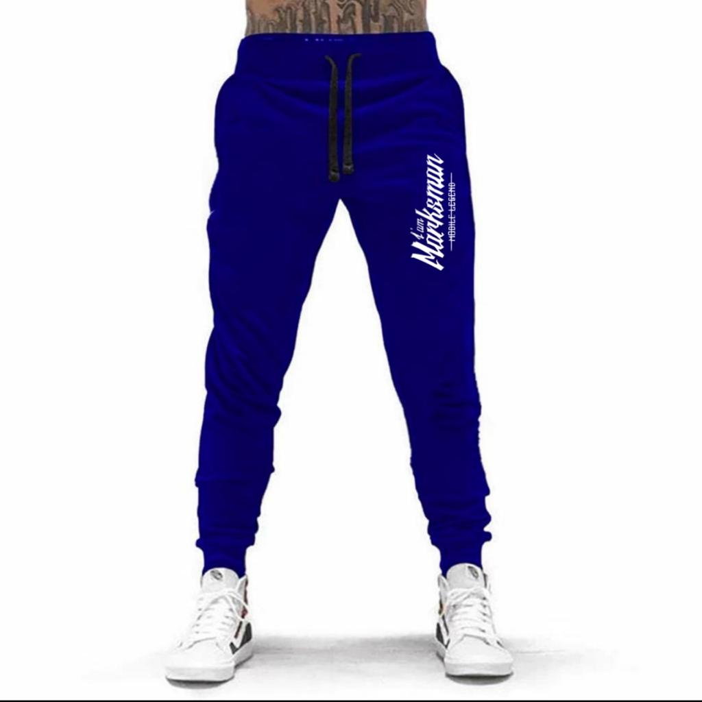 CELANA PANJANG JOGGER BAHAN FLEECE TEBAL I AM MARKSMAN / KUALITAS PREMIUM UNISEX / CELANA PANJANG PRINTING TERLARIS
