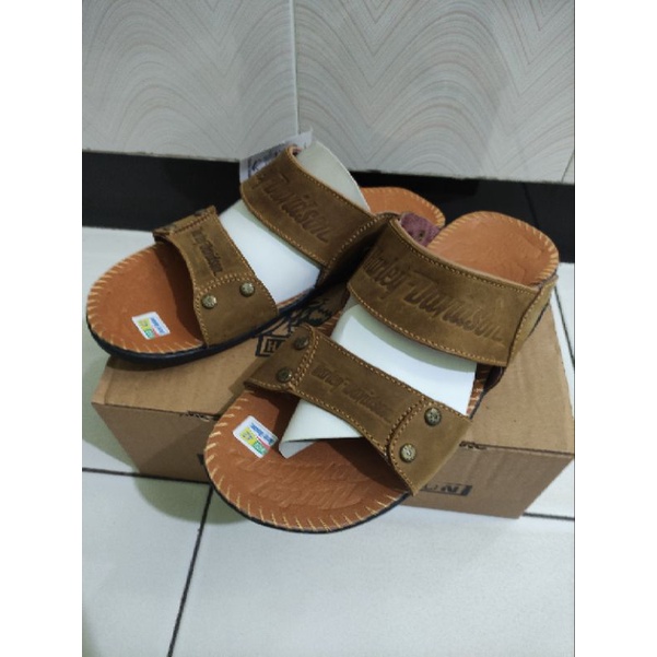 sandal harley davidson kulit pria selop berkualitas