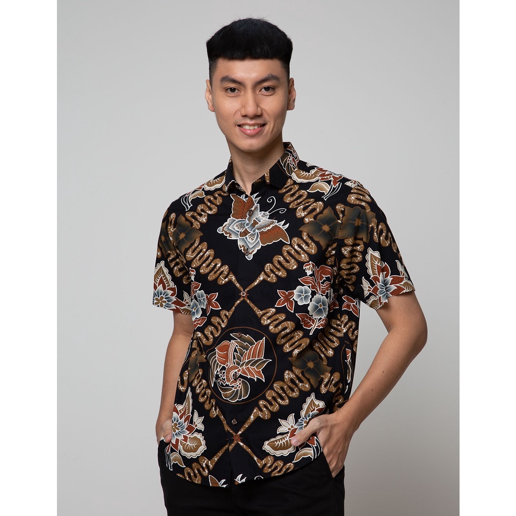Larusso Kemeja Printing Kombinasi Batik 106949494