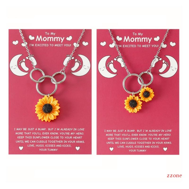 Kalung Rantai Choker Liontin Bunga Matahari Bahan Stainless Steel Charms