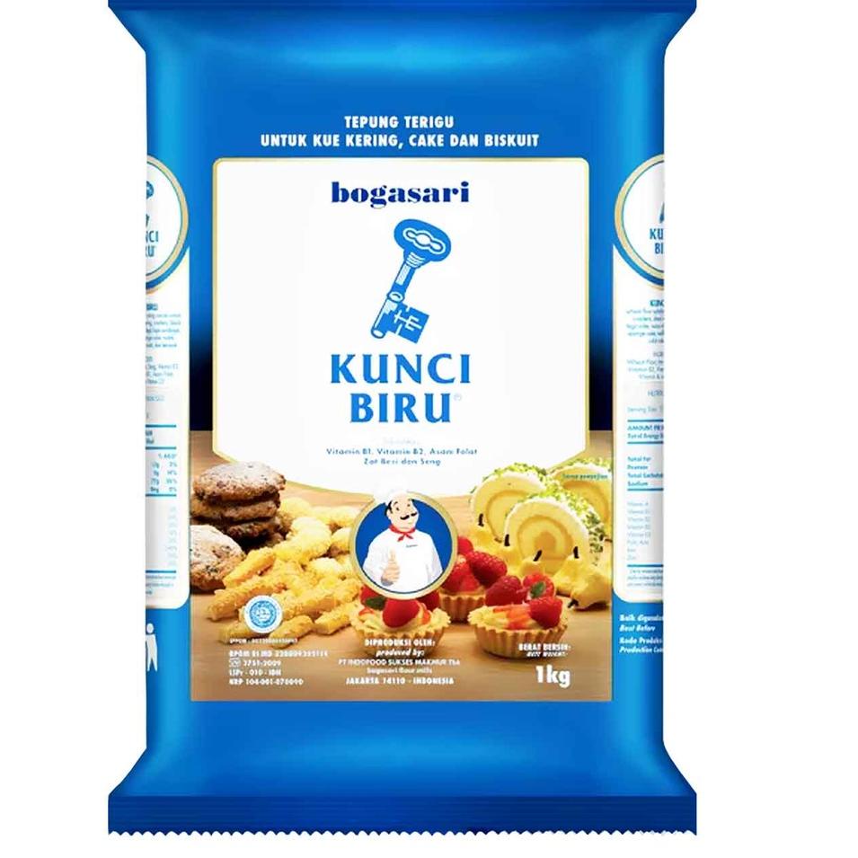 

Meroket--Tepung Terigu 1 Kg Kunci Biru / Premium