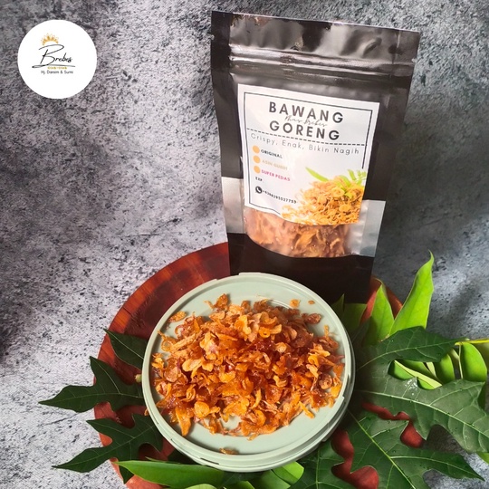 

Bawang Goreng (250 Gram)/Bawang Merah Goreng/Brambang Goreng Brebes By Oleh Oleh Brebes
