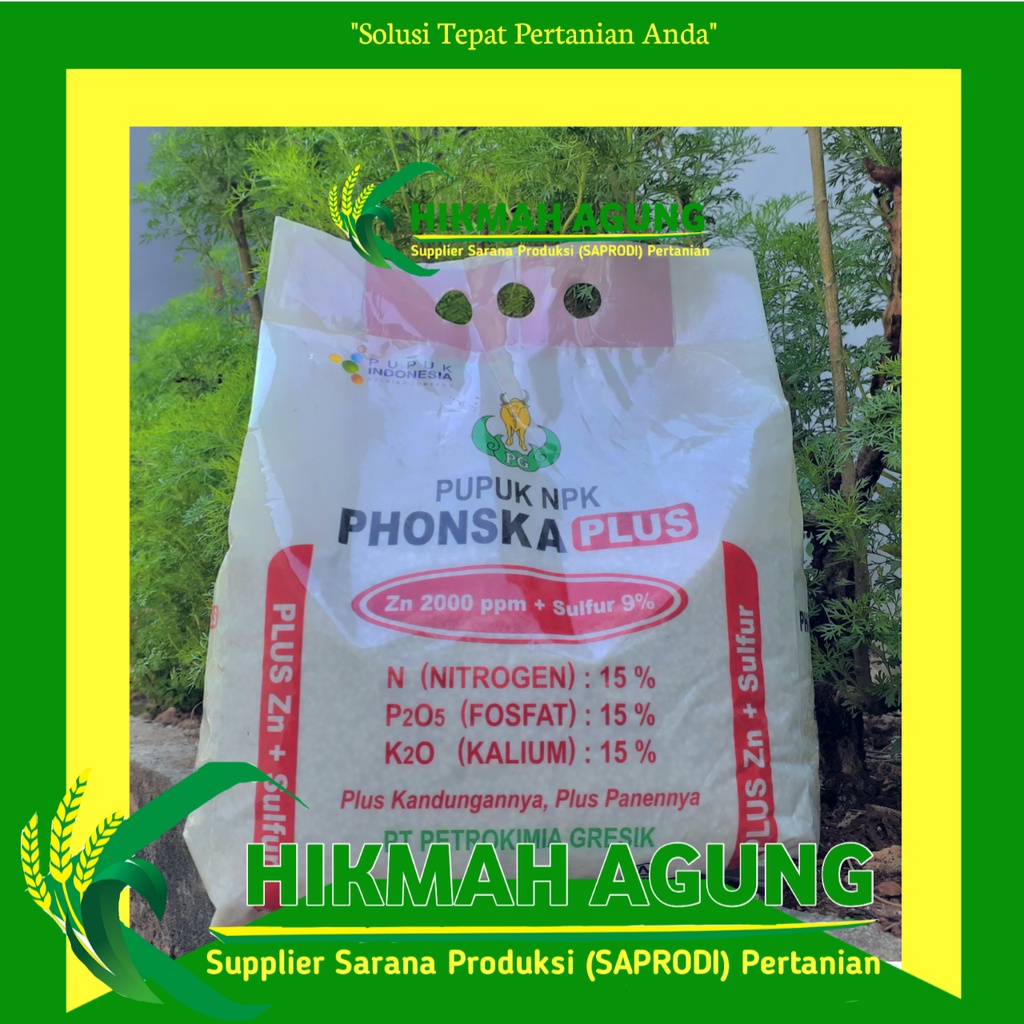 Pupuk NPK Phonska Plus 5 kg kemasan pabrik