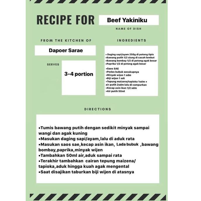 

(PROMO MYT95) Saos Serbaguna Korean BBQ Yakiniku SAE 250 ml HALAL ✵