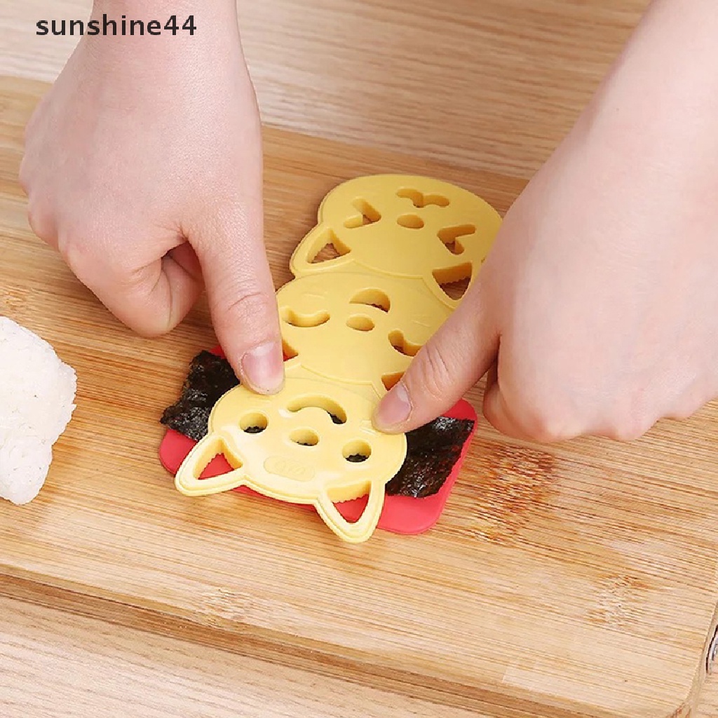 Sunshine 1 Set Cetakan Nasi / Sushi / Bento Bentuk Kucing DIY