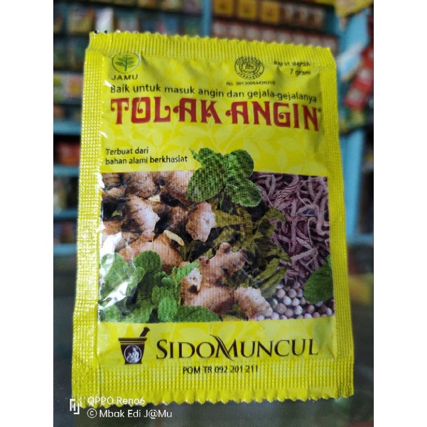 

Jamu Eceran tolak angin Sido muncul 1 sachet