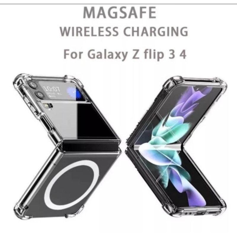 Samsung Z FLIP 3 Z FLIP 4 clear case magsafe magnetic