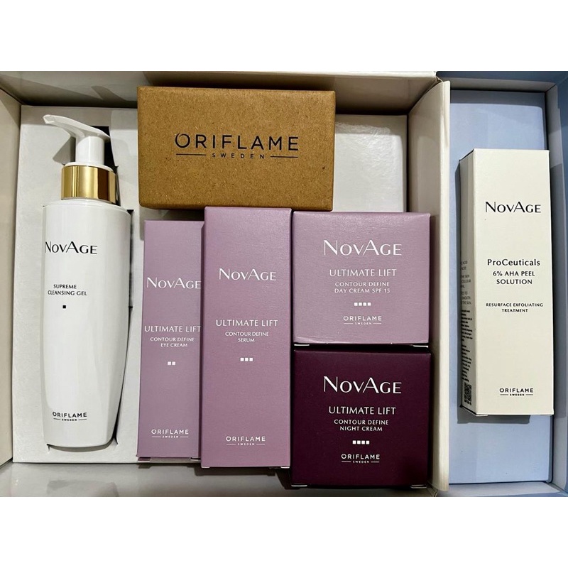 Oriflame NovAge Ultimate Lift  - Supreme Cleasing Gel, Contour Define Eyecream, Contour Define Serum