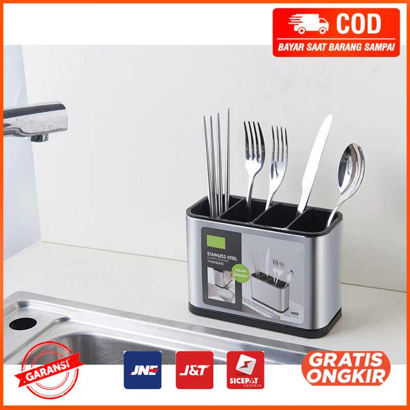 Rak Alat Makan Sendok Garpu Dapur Cutlery Box Rack H2740