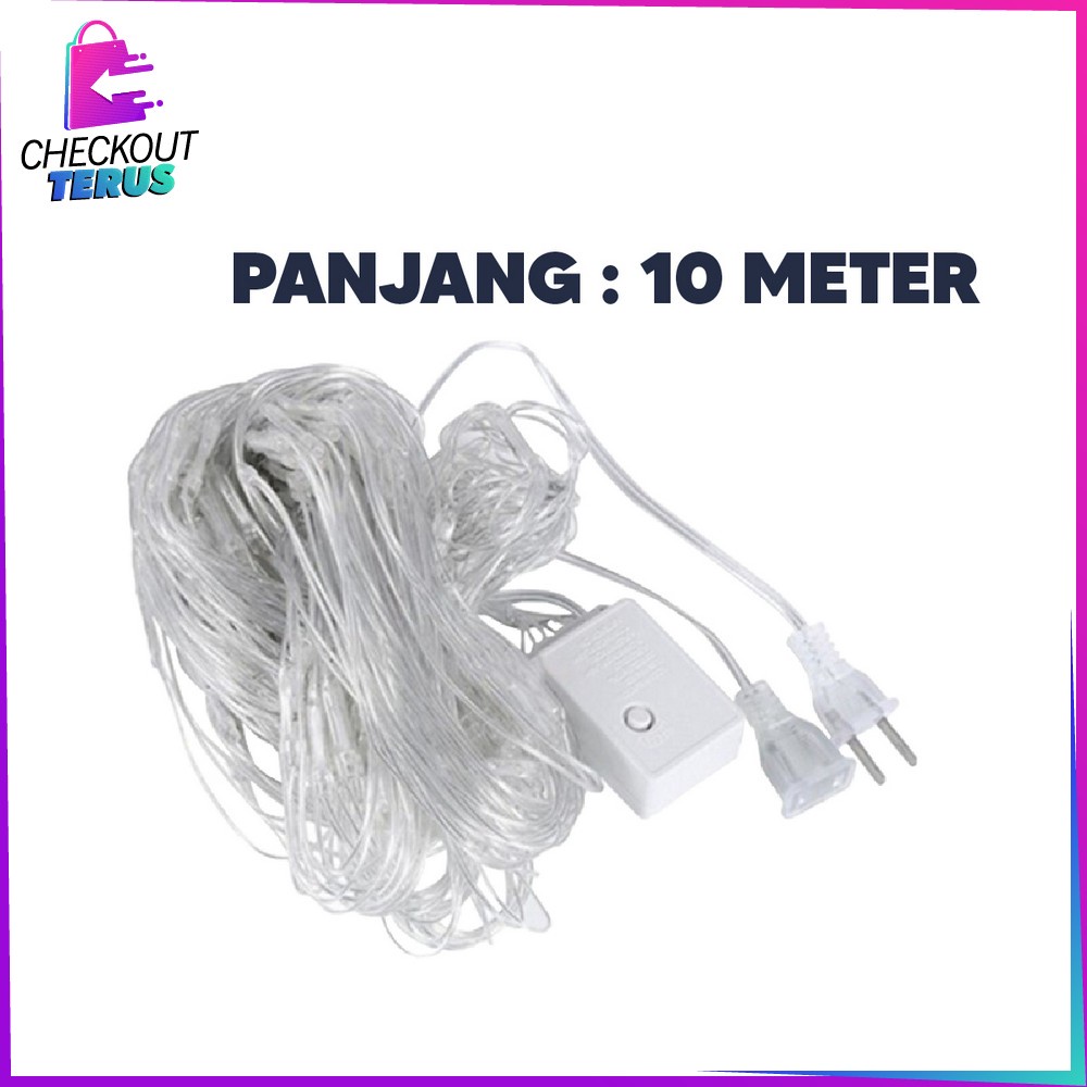 CT C17 C199 Lampu Tumblr Light Led 10 Mtr OPP 100 LED 50 LED Hiasan Lampu Kamar Dekorasi Rumah Cahaya Natal