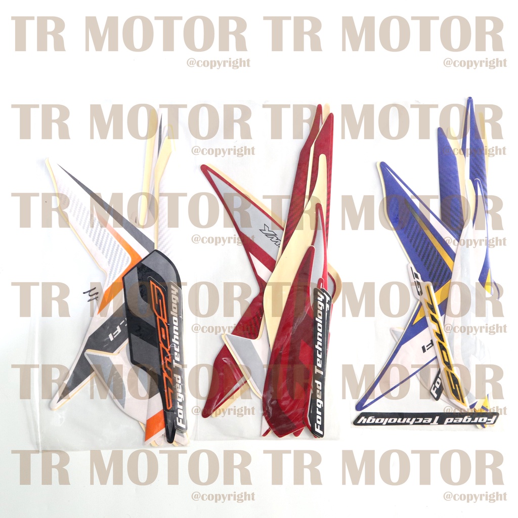 Stiker Motor Soul GT 2014 Sticker Striping Lis Full Set Motor