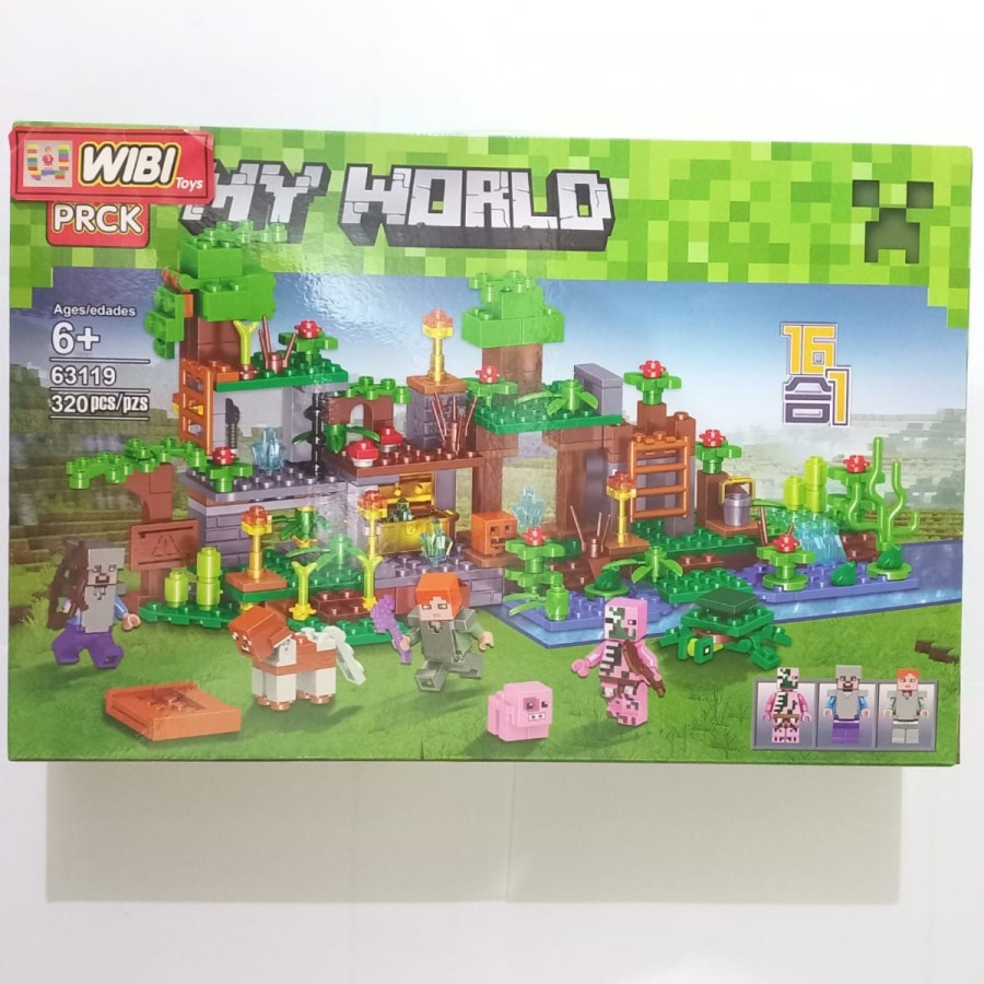 Mainan Brick Minecraft Pulau Harta Karun 63119