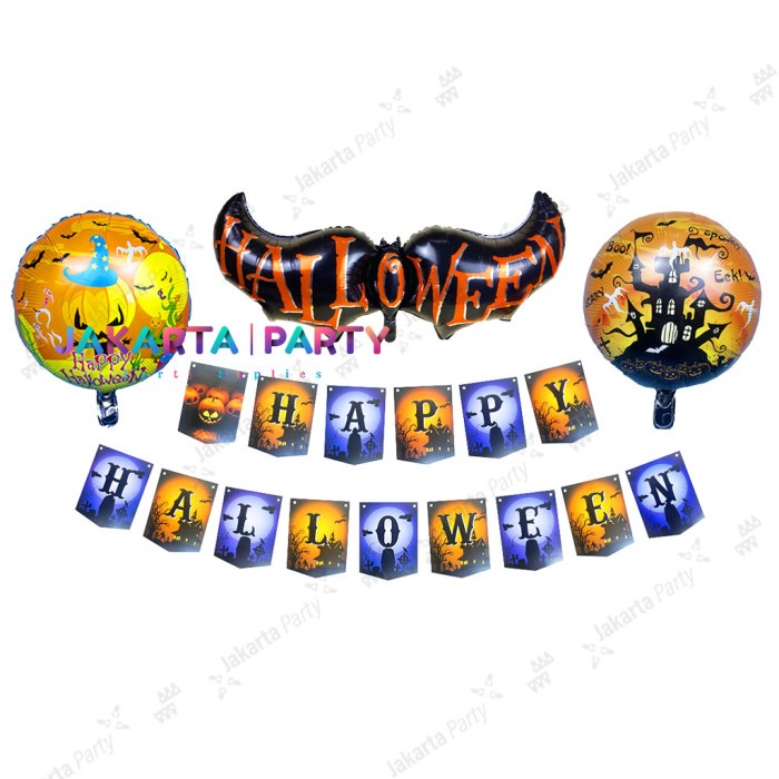 Paket Dekorasi Halloween #9 / Paket Set Balon Halloween