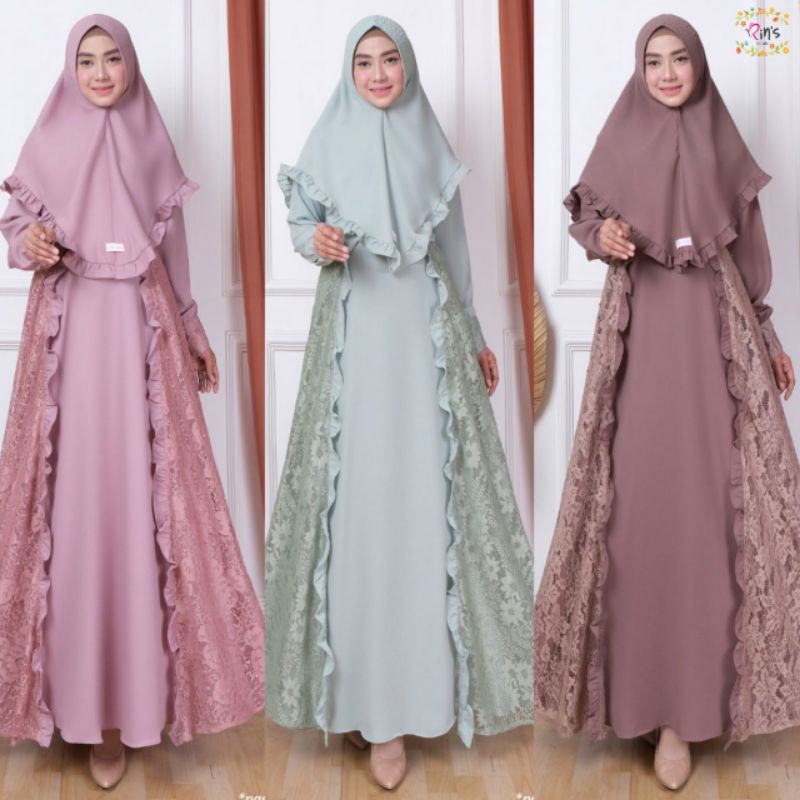 100% ORI Virna dress by Rin's / Ld 110 Pb 140