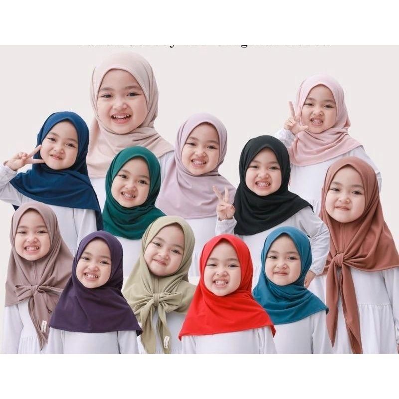 Hijab Segitiga Instan Anak - Leika
