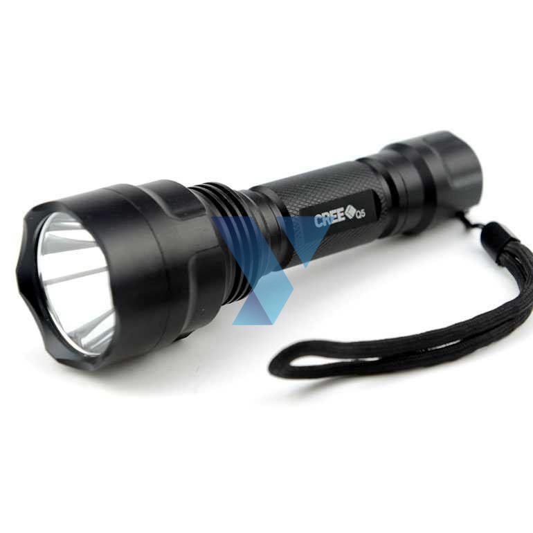 TaffLED C8 Senter LED Flashlight Waterproof Cree Q5 3800 Lumens ( Al-Yusi )