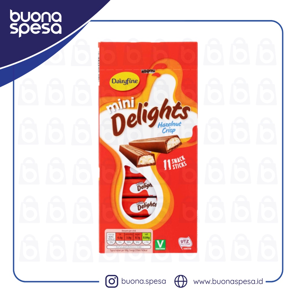 

Dairyfine mini delight hazelnut crisp