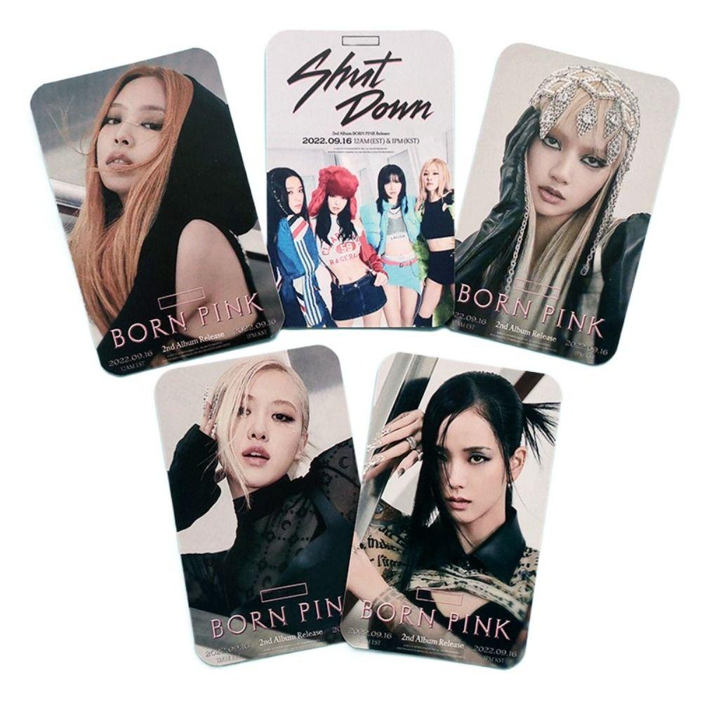 Photocards VENOM PINK Agustinina Hadiah Fans High Quality Cetak Kartu Lomo Buatan Sendiri LISA JENNIE ROSE LISA Postcard