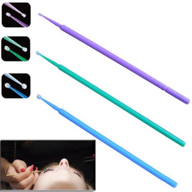 Microbrush ECER micro brush eyelash extension tooth teeth gigi remove eyelash extension