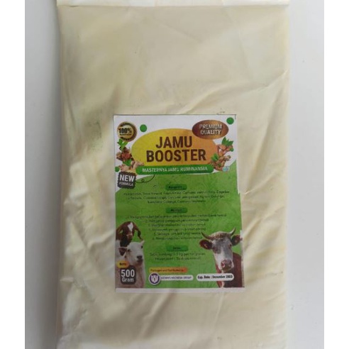 JAMU SAPI 500 gr - JAMU BOOSTER PREMIUM QUALITY 500 gr - JAMU MENINGKATKAN NAFSU MAKAN SAPI KAMBING DOMBA