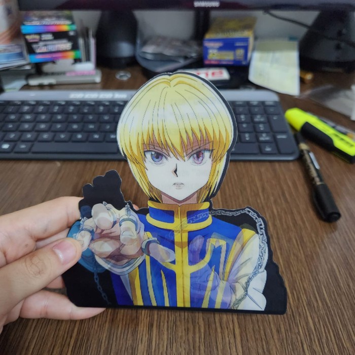 

STIKER 3D MOTION LENTICULAR ANIME - D0112 - Hunter x Hunter - Kurapika